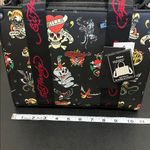 Ed Hardy  | Black Graphic Tote Bag w/ Crossbody Photo 11