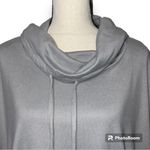 kim rogers  size large pullover cowl neck athletic leisure light grey soft thin Photo 1