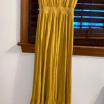 Anthropologie NWT $98 Daily Practice by  Gold Flounced Pullover Maxi Dress XXS Photo 3