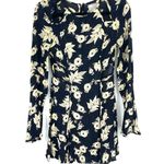 ASOS dress 2 mini bell sleeves cut out floral party long sleeve pleats. Photo 13