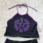 Evil as Fk Pentagram Skirt Set Purple Size L Photo 4