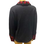 Heirloom Collectibles 2004 Embroidered Sequin Beaded Velvet Accents Cardigan M Black Size M Photo 7