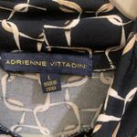 Adrienne Vittadini  Black Chain Link Long Sleeve Turtleneck Large Blouse.    2375 Photo 8