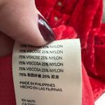 Anthropologie Pilcro x - Puffed Sleeve Crushed Red Velvet Button Down Sz XXS Photo 8