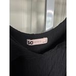 SO  Black Dress Off Shoulder Ruffle Tiered Casual‎ Sundress Summer Small Photo 2