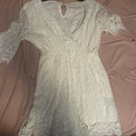 White Lace Romper Photo 0