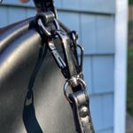 Betsey Johnson Black Mini Backpack Floral Lining Faux Leather Photo 8