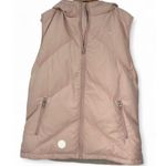 Huffer | NWT | 14 / XL | Street Down Dusky Pink Snow Ski Hooded Puffer Vest $270 Photo 3