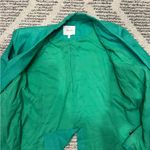 Greylin  Havana Boyfriend Linen Blend Green Blazer Photo 6