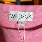 Wildfox NWT  Homestead Stripes Sweatshirt Orchid Smoke Size Small Oversized Photo 5
