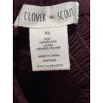 Clover + Scout  XL Smocked Mock Neck Ruffle Bell Sleeve Mini Dress Purple‎ Photo 7