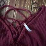 Maroon Babydoll Top Red Photo 1