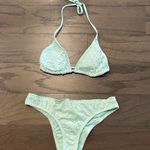 Mossimo Mint Triangle Binkini Top (Size S) and Bottom (Size M) Green Photo 0
