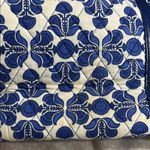 Vera Bradley “Cobalt Tile” Navy Blue Floral Tote Bag Photo 9