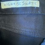 Hot Kiss  Women’s Black Rivets High Rise Shortie Jean Shorts Size 12 NWT Photo 6