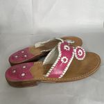 Jack Rogers Jack Rodgers Pink Leather Women's Flat Sandals 9 USED Photo 3