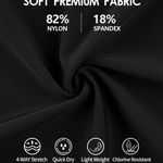 Women’s Boyleg Unitard Swimsuit Racerback Athletic One Piece Bathing Suits Black Size undefined Photo 3