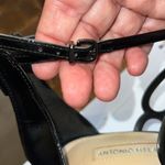 Antonio Melani Black Patent Leather Caged Strappy Heels Size 7 Photo 7