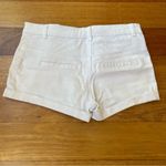 Almost Famous  White High Rise Shorts w Button Details, Cuffed Hems & Faux Pocket Photo 1