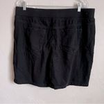 Gloria Vanderbilt Black Jersey Knit Faux Wrap Skort Photo 4