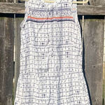 Loft  Linen Blend Geometric Print Romper | S Photo 0