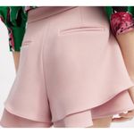 ZARA  Soft Pink Layered Mini Shorts Photo 3
