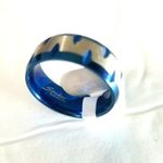 New stainless steel ring‎ size 10 Blue Photo 1
