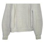 J.Crew  Chunky Ribbed Crewneck Long Sleeve Pullover Sweater Stretch M Cream Photo 6