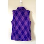 Nike Plaid Diamond Golf Puffer Sport Vest Purple Size XS Photo 2