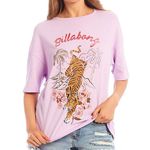 Billabong Oversized Pastel “Wild Life” Boyfriend T Shirt Photo 0