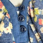 Ralph Lauren Lauren  Liberty Floral Ruffle Henley V-Neck Small Cottagecore Femme Photo 5