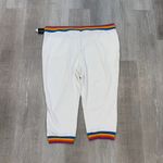 Disney  Parks White Rainbow Cropped Sweatpants - New - Size 22/24 Photo 1