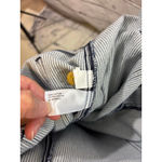 Women's Duluth Trading Co. Blue & White Striped Bermuda Shorts, Size 14 Photo 4