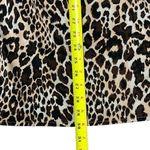 Catherines  Leopard Print Roll Tab Sleeve Button Up Top 2X Relaxed Office Mature Photo 5