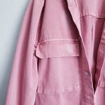 ZARA  Pink Mauve Denim Oversized Coat Photo 3