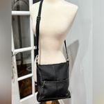 The Sak  Black Pebbled Leather Crossbody Bag With Adjustable Strap Photo 1