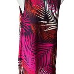 BeachLunchLounge  Tropical Print Sleeveless Shift Dress, Sz L Photo 2