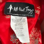 Vintage 90s All That Jazz Red Floral Brocade Cheongsam Maxi Dress Elegant Asian Photo 10