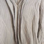 J.Crew  striped tunic size 2 womens long sleeve V neck black gray white Photo 1