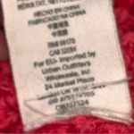 Free People Tropical Pink V Neck Sand Dune Bell Sleeve Pullover Sweater size XS Photo 9