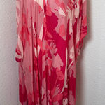 Lightweight Floral Monochrome Kimono. NEW‎ Red Size undefined Photo 0