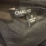 CHAUS NEW YORK Chaus black and white multi stripe stretchy sheath dress size small Photo 4