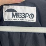 Y2K MESPO Packable Trench Womens Coat Sz L Rain Jacket Clean Girl 90s Minimalist Black Size L Photo 9