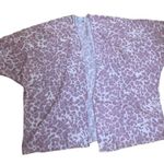 Pink Leopard Print Sheer Chiffon Kimono Topper Plus Size 1X Photo 0