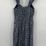 Abercrombie & Fitch  Ditzy Floral Puff Strap Baby Doll Dress Blue Size Small Tall Photo 5