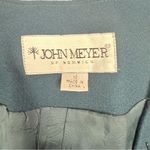 Vintage John Meyer of Norwich beaded beaded skirt suit jacket / blazer 12 wool Green Photo 7