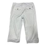 Vintage Point Zero Nicole Benisti Capris White With Blue Stripes Size 11/12 Photo 1