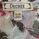 Decree  Floral Print Women's Top - Pink and Yellow Photo 4