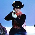 Disney NWT Adult Mary Poppins Black Straw Hat Boater Hat with Cherries Flowers Photo 4