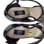 Jones New York Womens 9 Black Patent Leather Ankle Strap Heels Photo 6